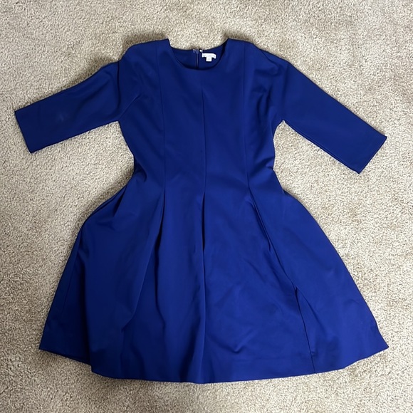 Vintage Gap Blue MIDI Pleated Dress - Picture 10 of 12